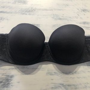 Torrid Black Bra Push Up Multi Way 40C